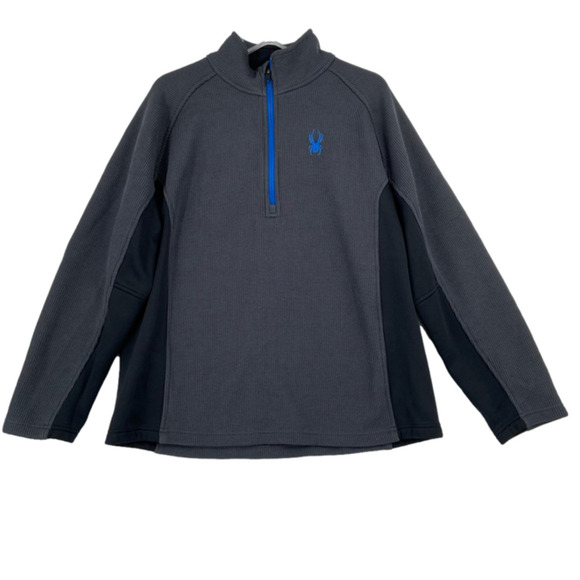 Spyder Other - Spyder Outbound Sweatshirt Quarter Zip Pullover Thermal Texture Gray Men's XL